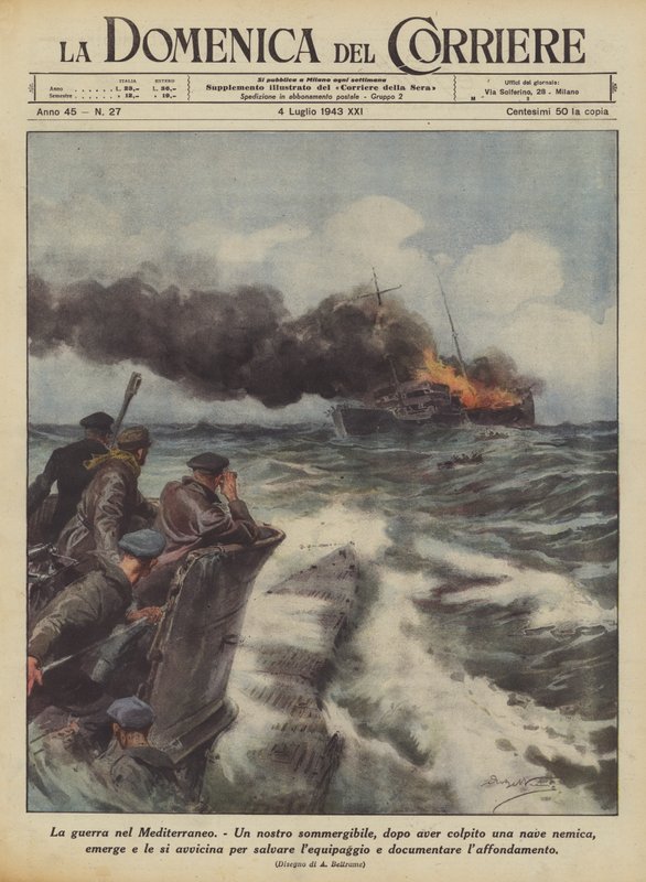La Guerre en Méditerranée - Achille Beltrame