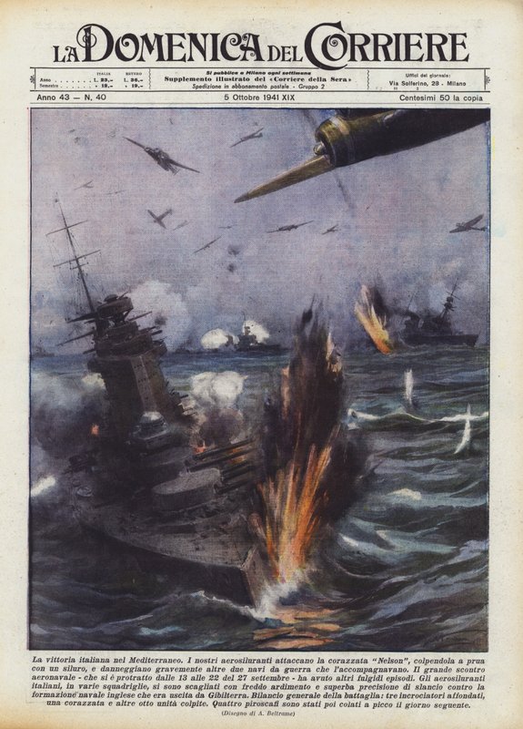 La victoire italienne en Méditerranée - Achille Beltrame