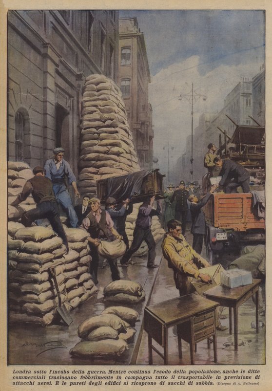 Londres sous le cauchemar de la guerre - Achille Beltrame