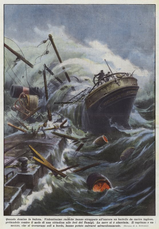 Quand la tempête domine - Achille Beltrame