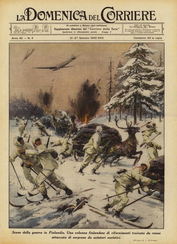 Scènes de la guerre en Finlande - Achille Beltrame