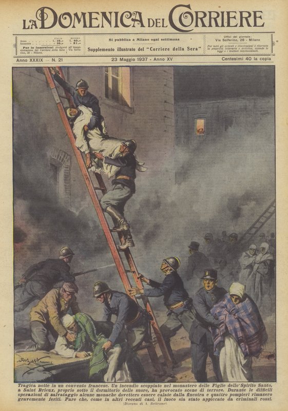 Nuit tragique dans un couvent français - Achille Beltrame