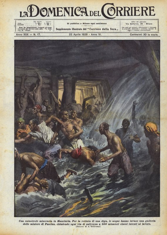 Catastrophe minière en Mandchourie - Achille Beltrame