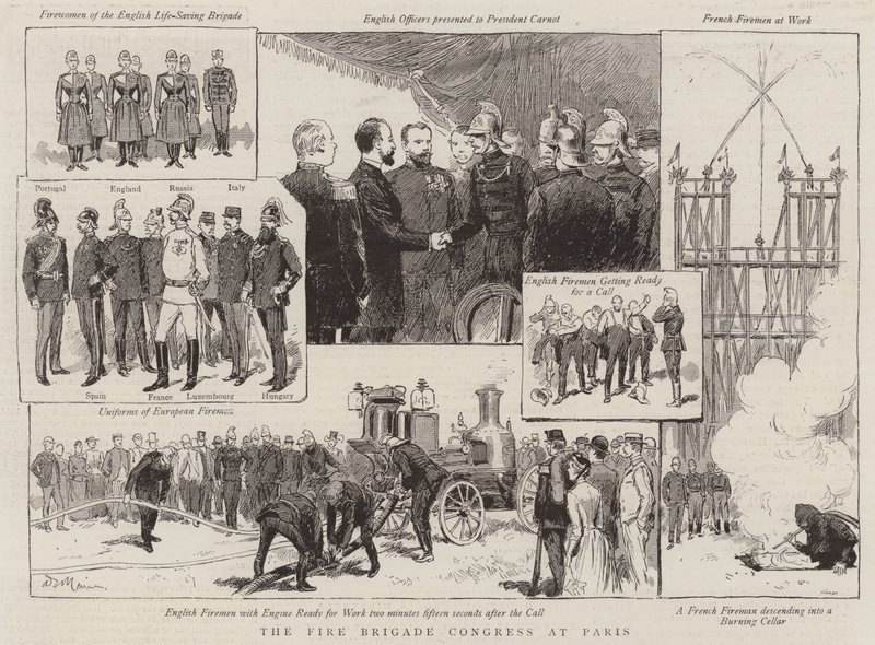 Le Congrès des pompiers à Paris - Adrien Emmanuel Marie