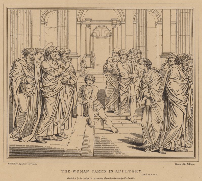 La femme prise en flagrant délit d