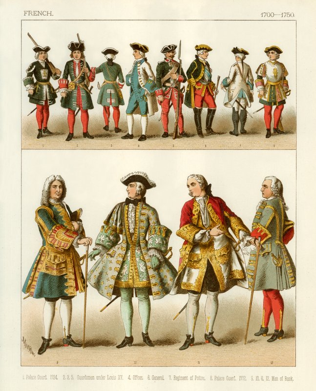 Costumes français 1700-1750 - Albert Kretschmer