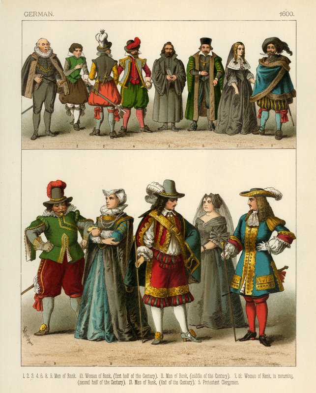 Costume allemand 1600 - Albert Kretschmer