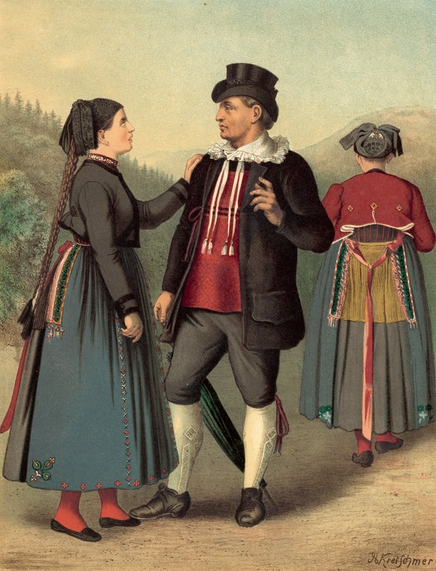 Costume allemand, Baden Rickesbach - Albert Kretschmer