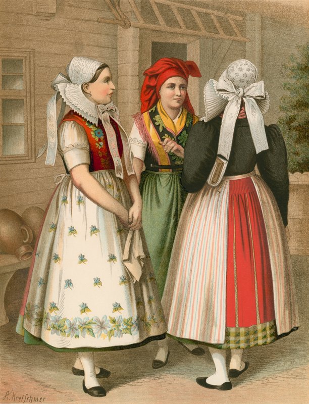 Costume allemand, Preussen, Spreewald - Albert Kretschmer
