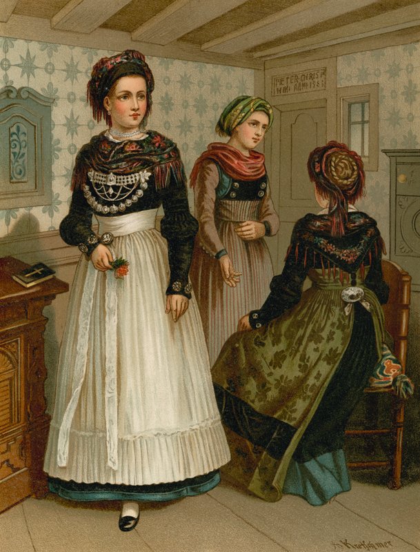 Costume Allemand, Schleswig, Fohr - Albert Kretschmer