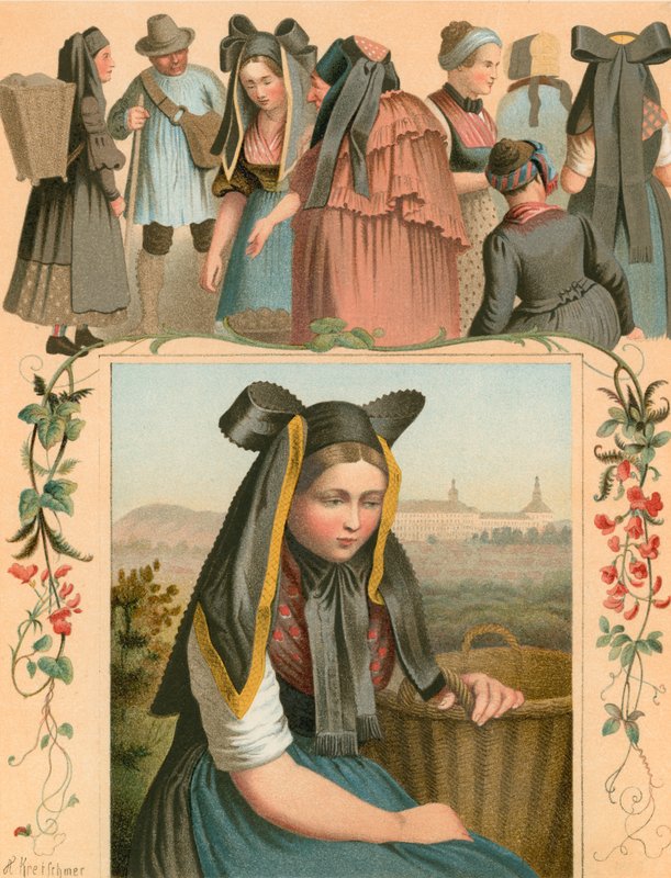 Costume allemand, Thuringe - Albert Kretschmer