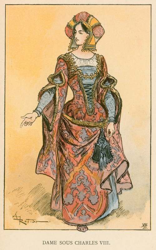 Dame Sous Charles VIII - Albert Robida