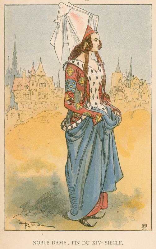 Noble Dame, Fin du XIVe Siècle - Albert Robida