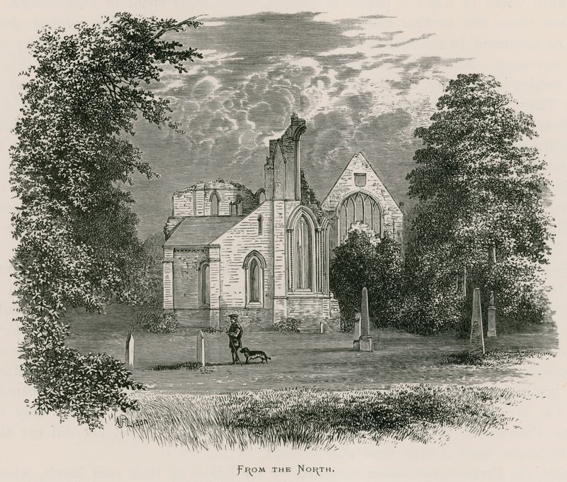 Abbaye de Dryburgh, vue du nord - Alexander Francis Lydon