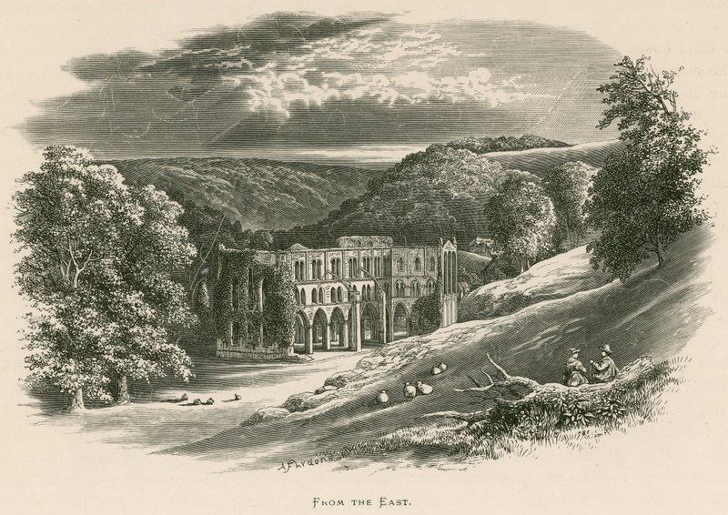 Abbaye de Rievaulx, vue de l