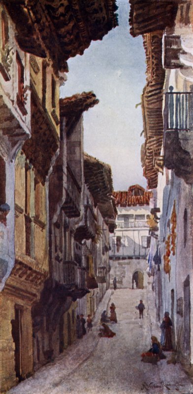 Une rue à Fuentarabia - Alexander Wallace Rimington