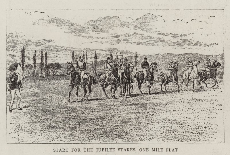 Départ pour les Jubilee Stakes, un mile plat - Alfred Chantrey Corbould