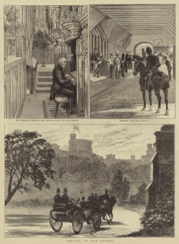 Le mariage royal à Windsor - Alfred Chantrey Corbould