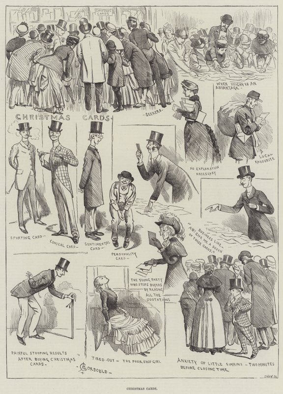 Cartes de Noël - Alfred Courbould