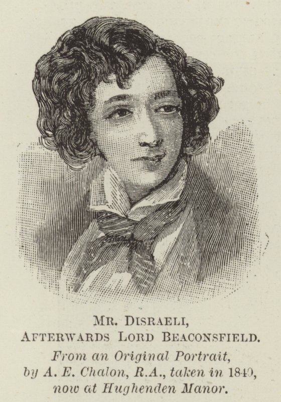 M. Disraeli, plus tard Lord Beaconsfield - Alfred Edward Chalon