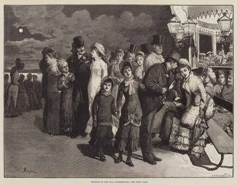 Soirée au spa, Scarborough - Alfred Edward Emslie