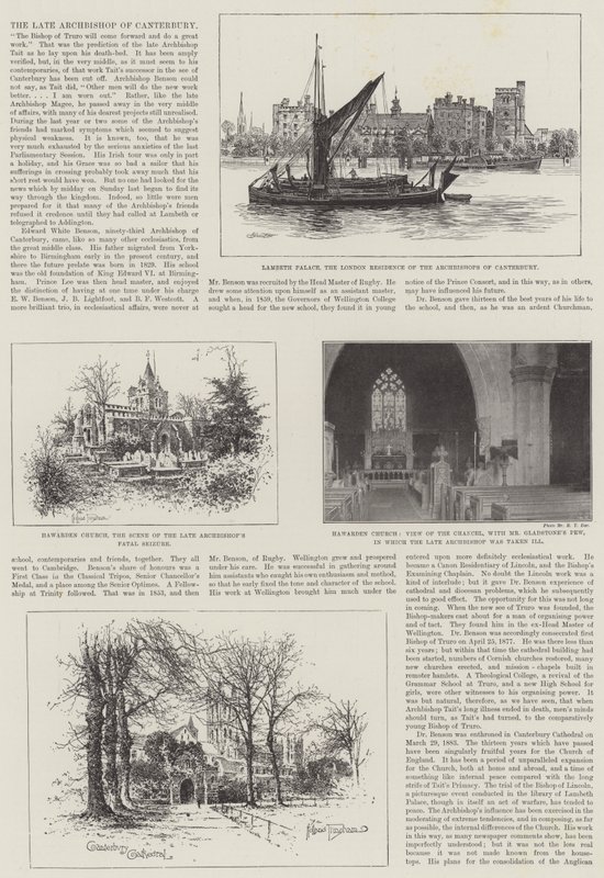 Le défunt archevêque de Canterbury - Alfred Robert Quinton