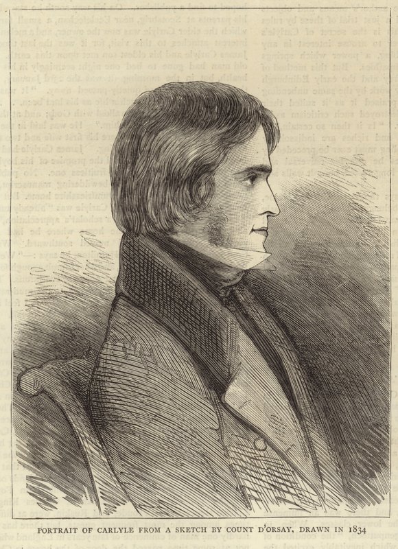 Portrait de Thomas Carlyle - Alfred Comte d