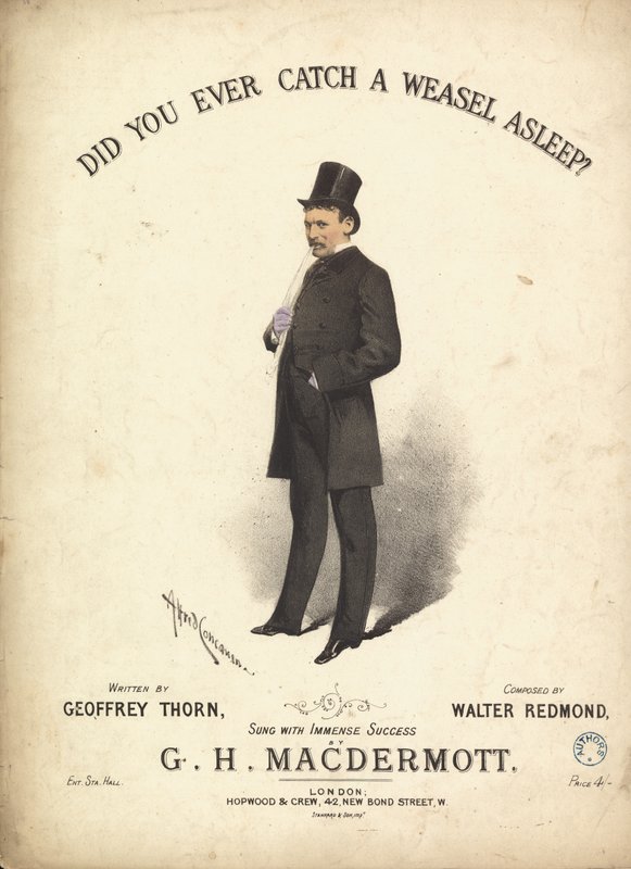Avez-vous déjà attrapé une belette endormie - Alfred Concanen