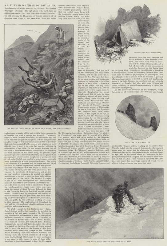 M. Edward Whymper dans les Andes - Alfred Courbould