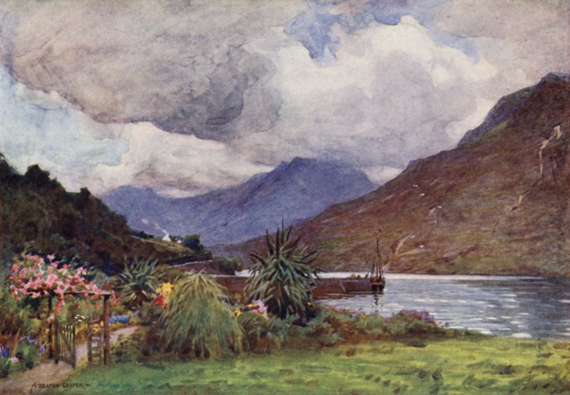 Un jardin à Leenane, Connemara - Alfred Heaton Cooper