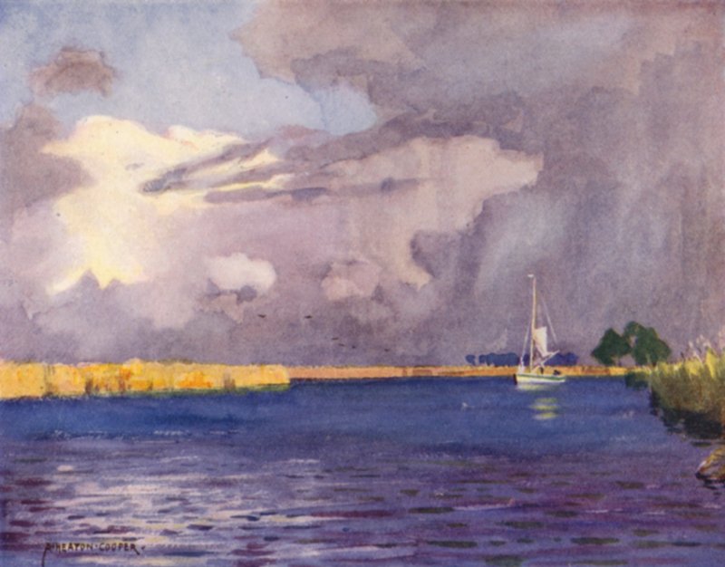 Heigham Sounds, Norfolk, Nuages d
