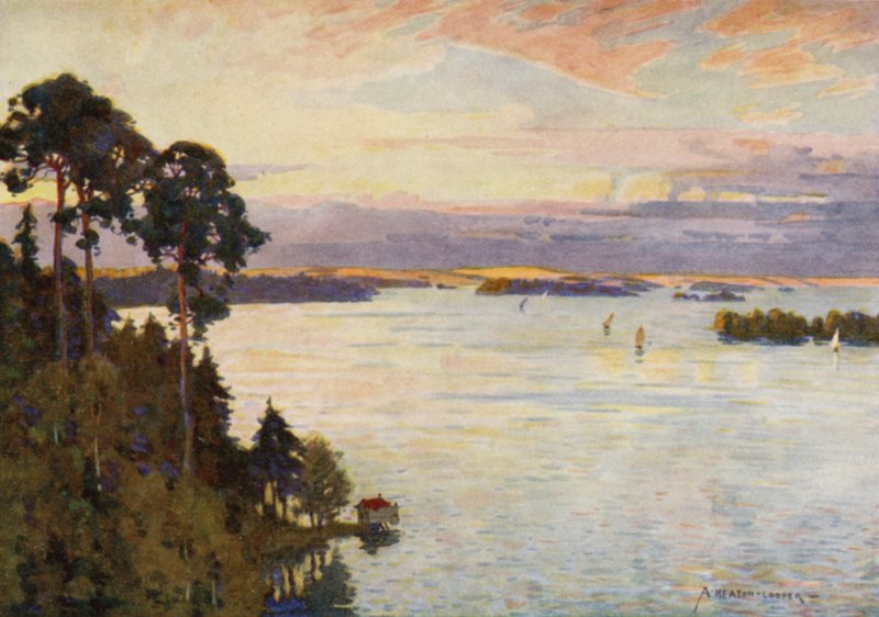Îles dans la Baltique, près de Stockholm - Alfred Heaton Cooper