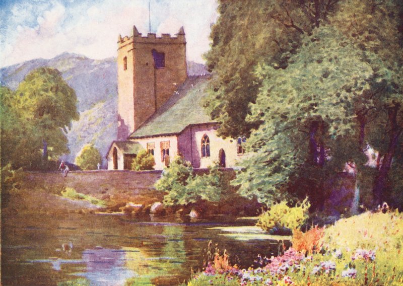 District des Lacs : Église de Grasmere - Alfred Heaton Cooper