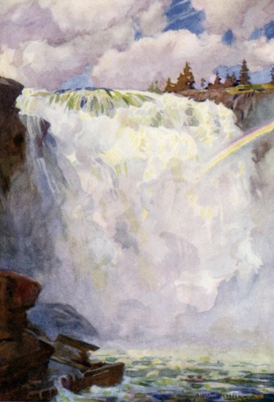 La cascade de Tannforsen, Are - Alfred Heaton Cooper