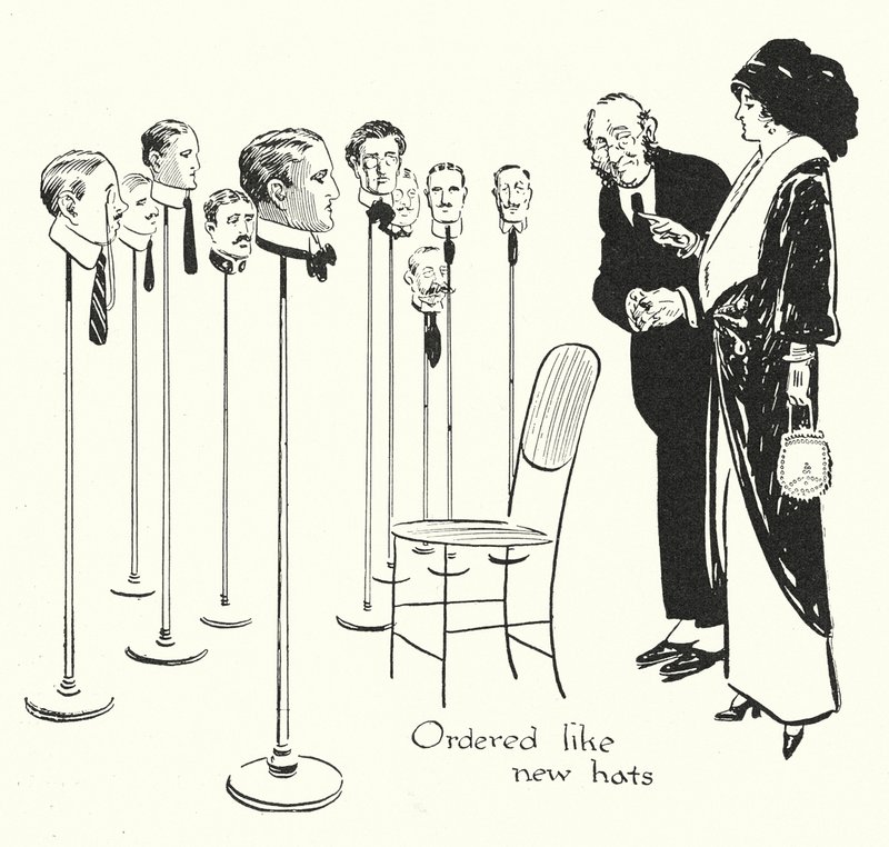 Sélectionner des hommes comme des chapeaux - Alfred Leete