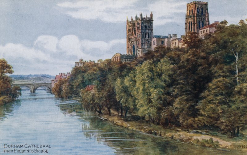 Cathédrale de Durham, depuis le pont de Prebends - Alfred Robert Quinton