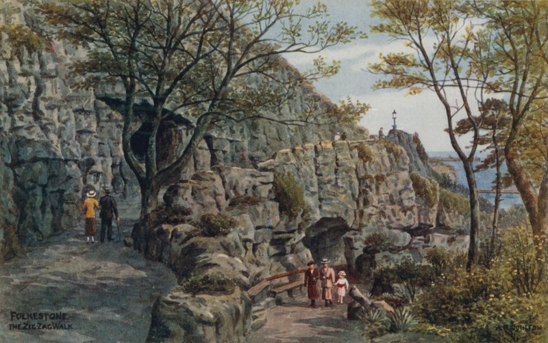 Folkestone, la promenade en zigzag - Alfred Robert Quinton