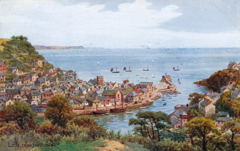 Looe, depuis les Downs - Alfred Robert Quinton