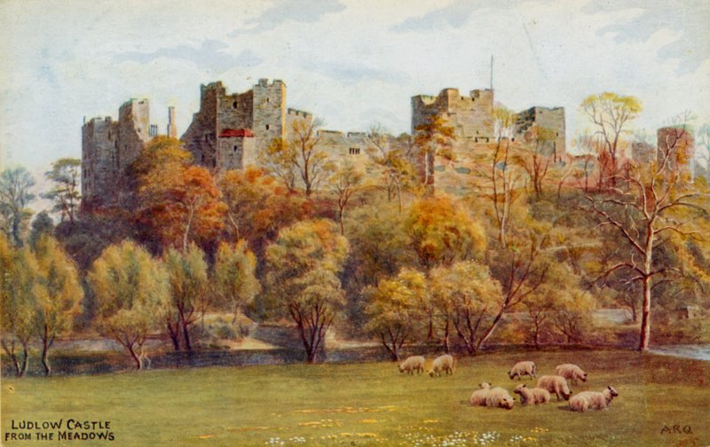 Château de Ludlow depuis les prés - Alfred Robert Quinton