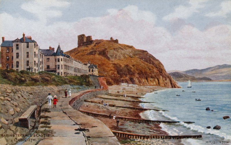 Marine Terrace et Château, Criccieth - Alfred Robert Quinton