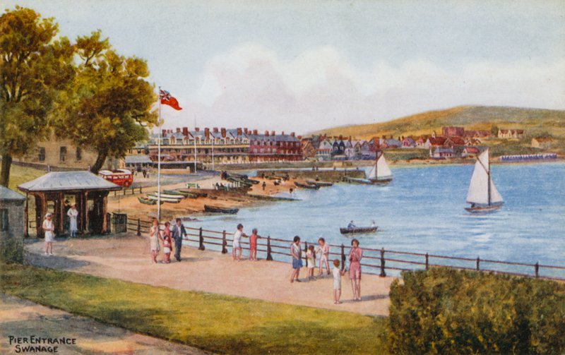 Entrée de la jetée, Swanage - Alfred Robert Quinton