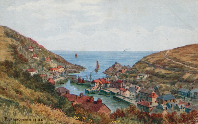 Polperro depuis la Colline - Alfred Robert Quinton
