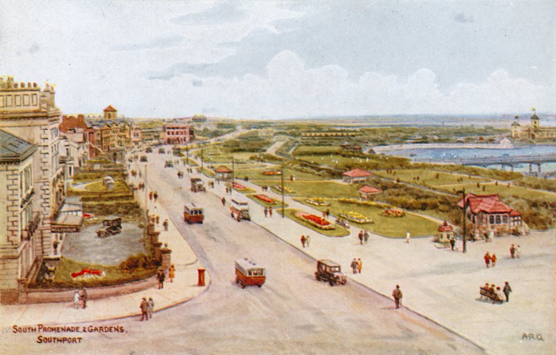 Promenade sud et jardins, Southport - Alfred Robert Quinton