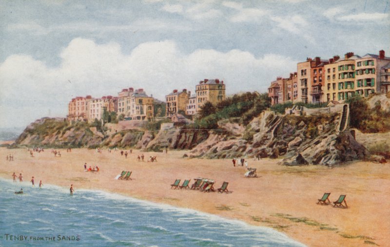 Tenby, depuis les Sables - Alfred Robert Quinton