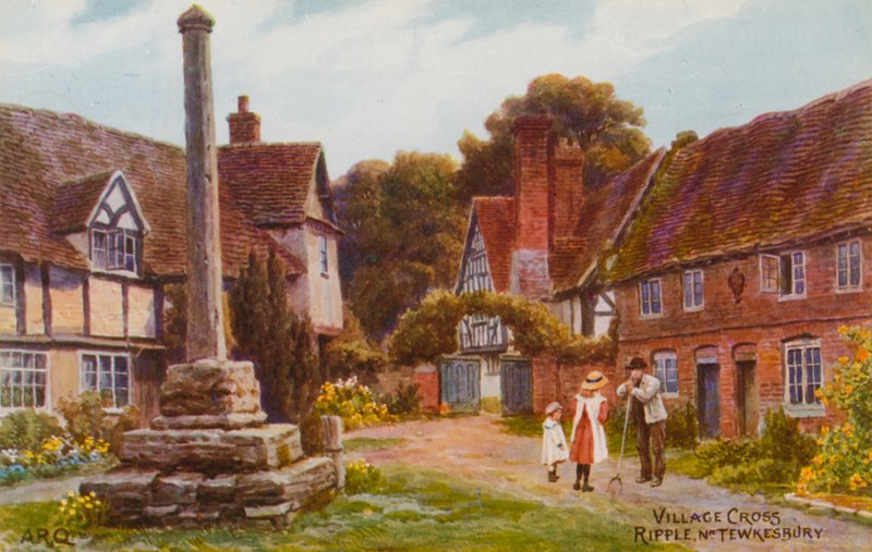Croix du Village, Ripple près de Tewkesbury - Alfred Robert Quinton