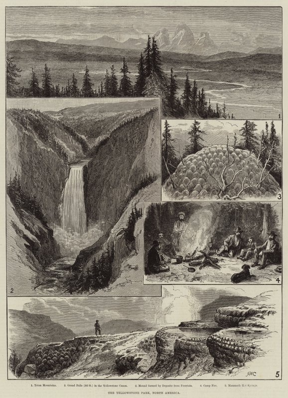 Le parc de Yellowstone, Amérique du Nord - Alfred W. Cooper