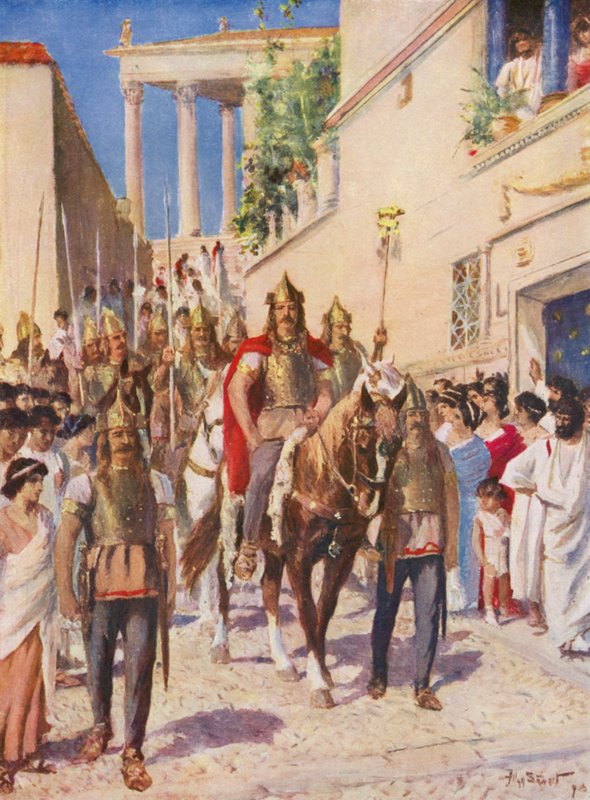 Alaric entrant à Athènes - Allan Stewart