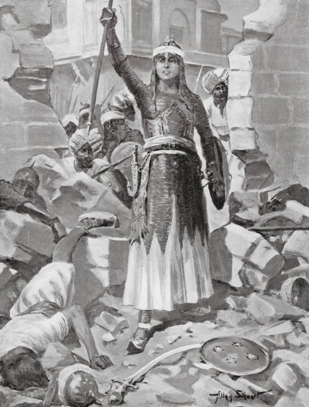 La princesse Chand Bibi défend Ahmadnagar - Allan Stewart