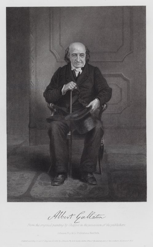 Albert Gallatin (gravure) - Alonzo (after) Chappel