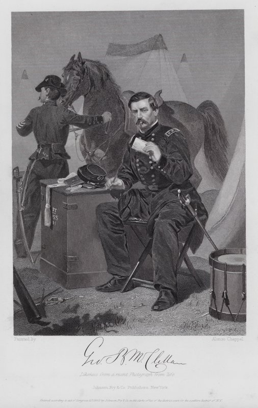 George Brinton McClellan (gravure) - Alonzo (after) Chappel